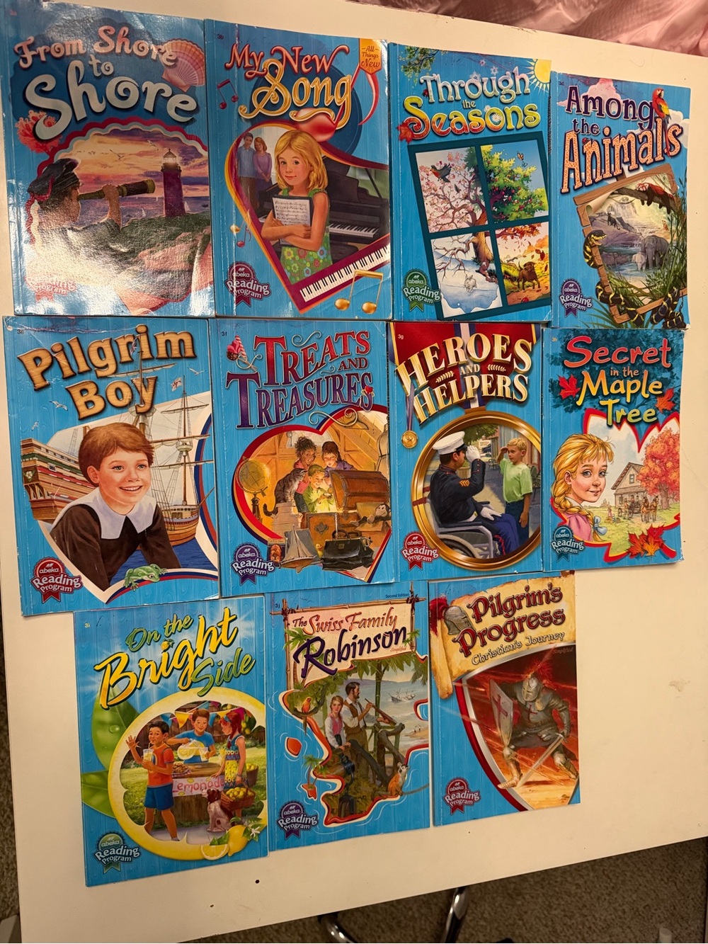 Abeka 3rd Grade Reading Program Children's Book Lot all 14 books